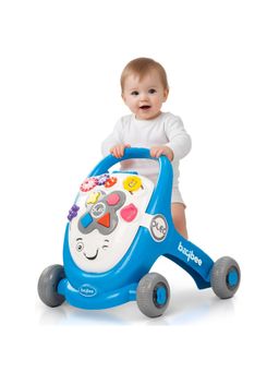 BAYBEE - Blue Oleo Baby Walker for Kids, Baby Push Walker with Music (18-24 Months)