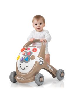 BAYBEE - Brown Oleo Baby Walker for Kids, Baby Push Walker with Music (18-24 Months)
