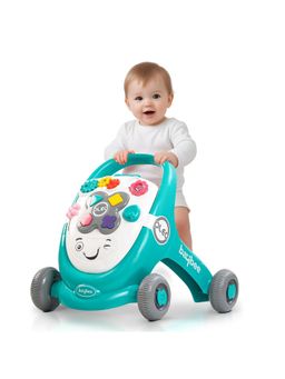 BAYBEE - Green Oleo Baby Walker for Kids, Baby Push Walker with Music (18-24 Months)
