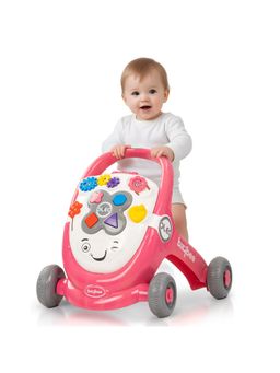 BAYBEE - Pink Oleo Baby Walker for Kids, Baby Push Walker with Music (18-24 Months)