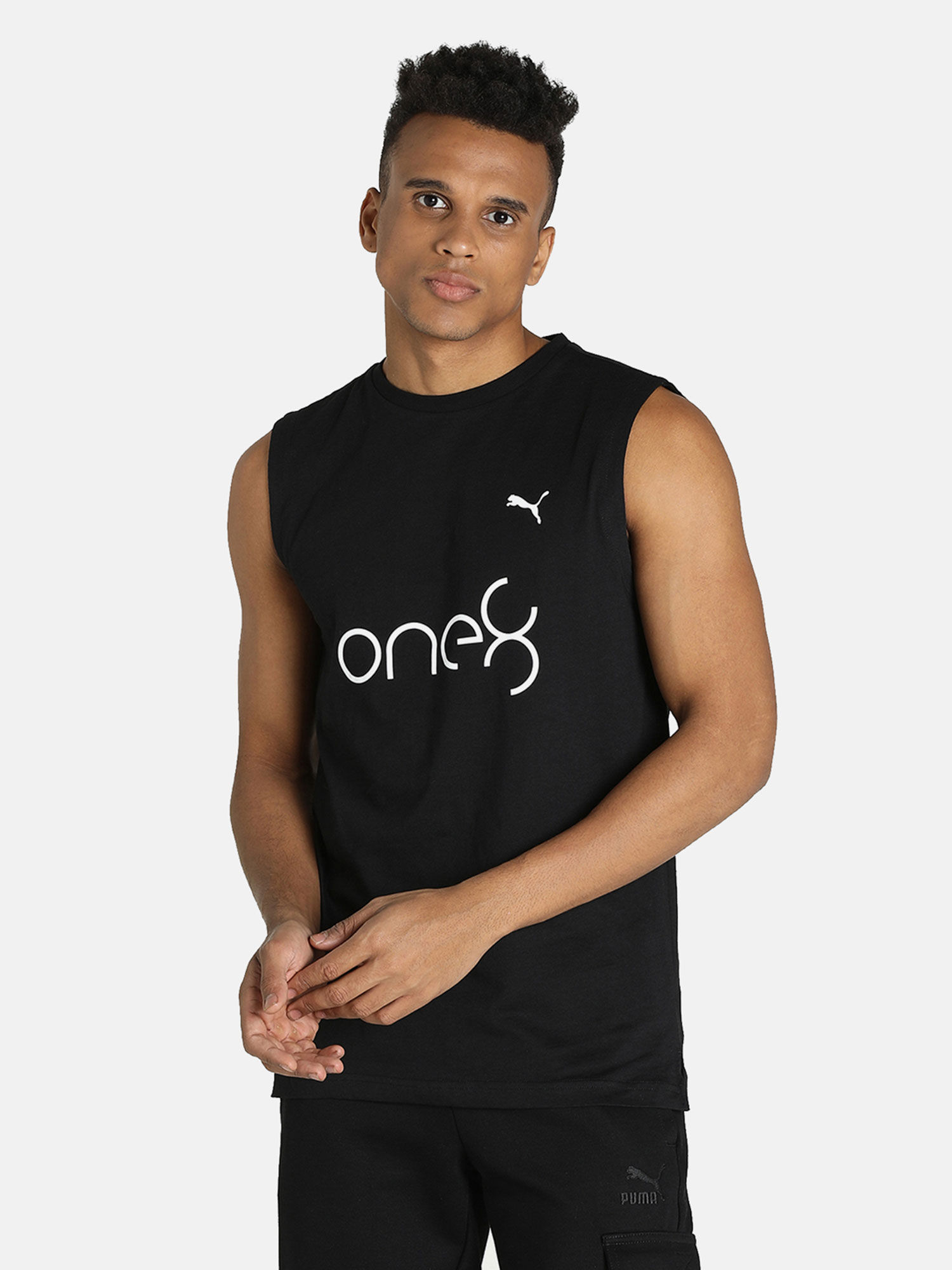 Buy Puma X One8 Sleveless Tank Men Black T-shirt Online