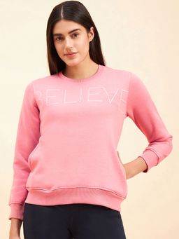 Sweet Dreams - Women Pink Printed Sweatshirt