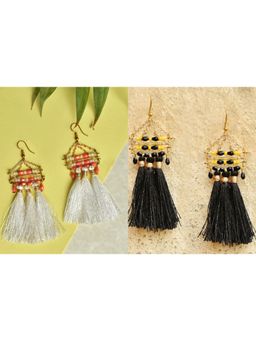 BeAbhika - Misty Tassel Earrings Set of 2 Pair