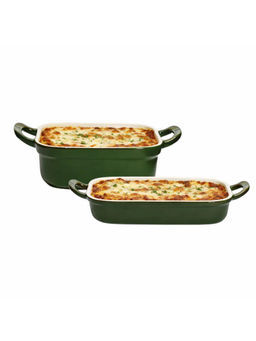 Cumin Co. - Green Ceramic Baking Trays (Pack of 2)