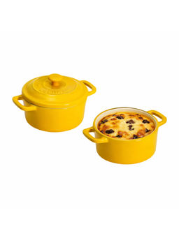 Cumin Co. - Yellow Ceramic Mini Cocottes (Pack of 2)