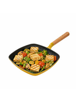 Cumin Co. - Yellow Cast Iron Grill Pan