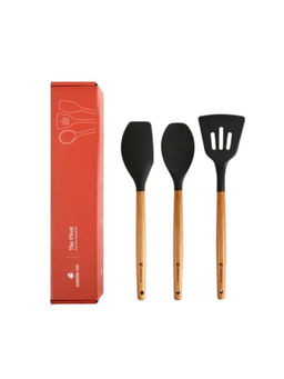 Cumin Co. - Black Silicone Spatulas (Pack of 3)