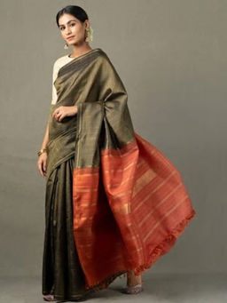 Fabindia - Silk Kanjeevaram Checks Sari