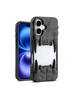 Treemoda - 3D Skull, Tiger Fangs Silicone Protective Phone Case (iPhone 16)