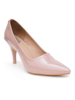 SHUZ TOUCH - Solid Nude Stiletto Pumps