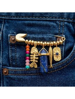 Arvino - Celestial Prism Charm Pin Multicolor Brooch