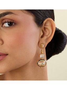 Isharya - Lunara Yellow Statement Danglers