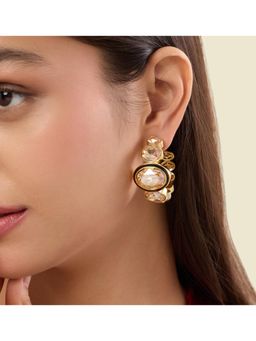 Isharya - Opalyn Yellow Statement Hoops