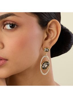 Isharya - Elowen Black Statement Danglers