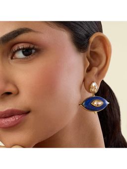 Isharya - Rune Blue Eye Drop Earrings