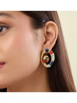 Isharya - Stellara Multi Colored Statement Studs