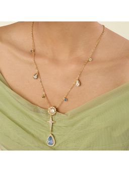 Isharya - Zephyra Multi Colored Y Necklace