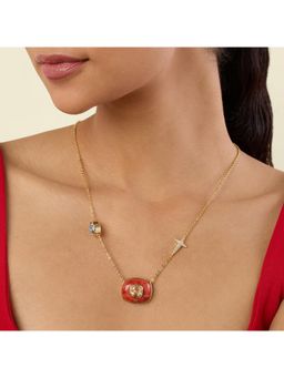 Isharya - Starbound Red Pendant Necklace