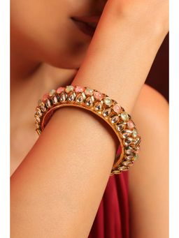 SWABHIMANN - Zoya Pink and Mint Kundan Kada