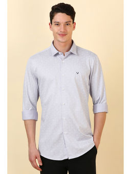 Allen Solly - Men Lavender Dots Full Sleeves Casual Shirt