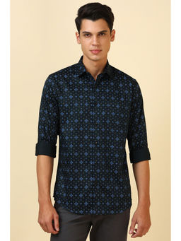 Allen Solly - Men Black Printed Full Sleeves Casual Shirt
