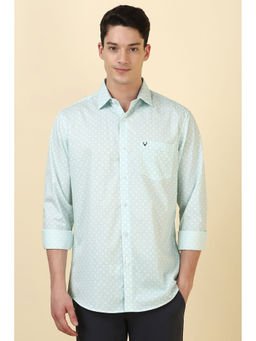 Allen Solly - Men Light Blue Printed Full Sleeves Casual Shirt