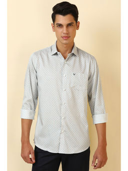 Allen Solly - Men Grey Printed Full Sleeves Casual Shirt