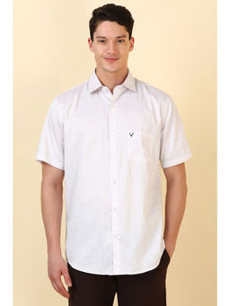 Allen Solly - Men Pink Printed Half Sleeves Casual Shirt