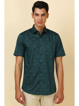 Allen Solly - Men Green Printed Half Sleeves Casual Shirt