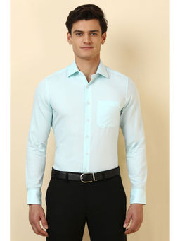 Allen Solly - Men Light Blue Solid Full Sleeves Formal Shirt