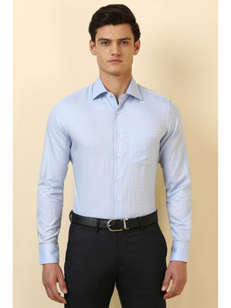 Allen Solly - Men Blue Printed Full Sleeves Formal Shirt