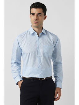 Van Heusen - Checks Formal Blue Shirt
