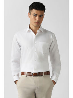 Van Heusen - Men White Solid Full Sleeves Wedding Shirt