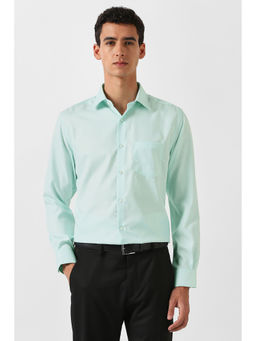 Van Heusen - Textured Green Formal Shirt