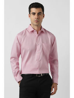 Van Heusen - Pink Textured Formal Shirt