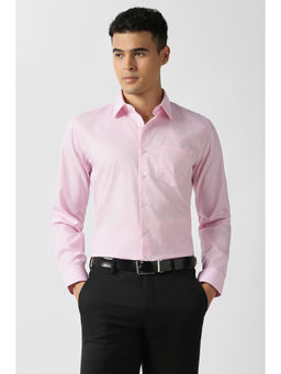 Van Heusen - Textured Pink Formal Shirt