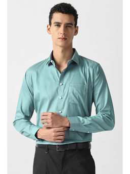 Van Heusen - Solid Turquoise Formal Shirt