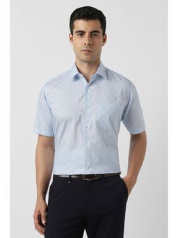 Van Heusen - Checks Formal Blue Shirt