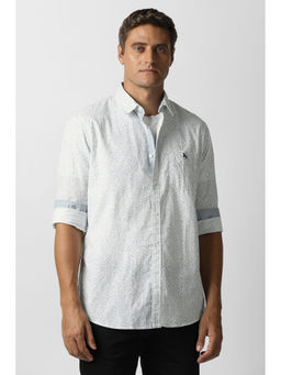 Van Heusen - Floral Printed White Casual Shirt
