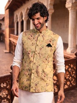 Vastramay - Men Brown Nehru Jacket