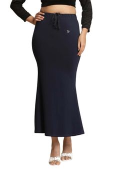 TWIN BIRDS - Navy Blue Women Saree Shapewear
