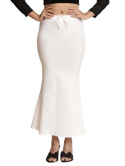 TWIN BIRDS - Pearl White Women Saree Shapewear