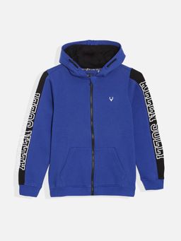 Allen Solly - Boys Blue Typography Regular Fit Sweatshirt