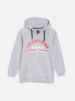 Allen Solly - Boys Grey Typography Regular Fit Sweatshirt