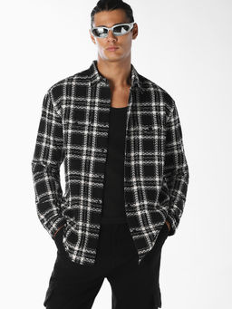 Jack & Jones - Men Black Cotton Regular Fit Shirt