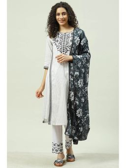 Biba - Black And White Straight Suit (Set of 3)