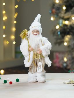 Little Surprise Box - 12 Inches Gold Dotted and Stripes Santa