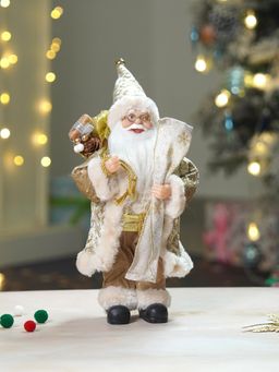 Little Surprise Box - 12 Inches Gold Lace Robe Santa