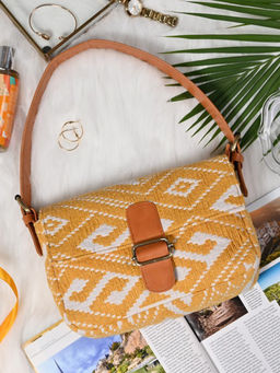 Visual Echoes - Sunkissed Yellow - Baguette Bag