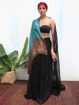 Chidiyaa - Kaali Mahamaya Handwoven Linen Saree